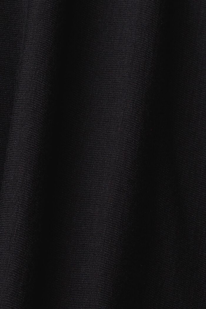 Jersey con mangas de murciélago y cuello vuelto, LENZING™ ECOVERO™, BLACK, detail image number 5