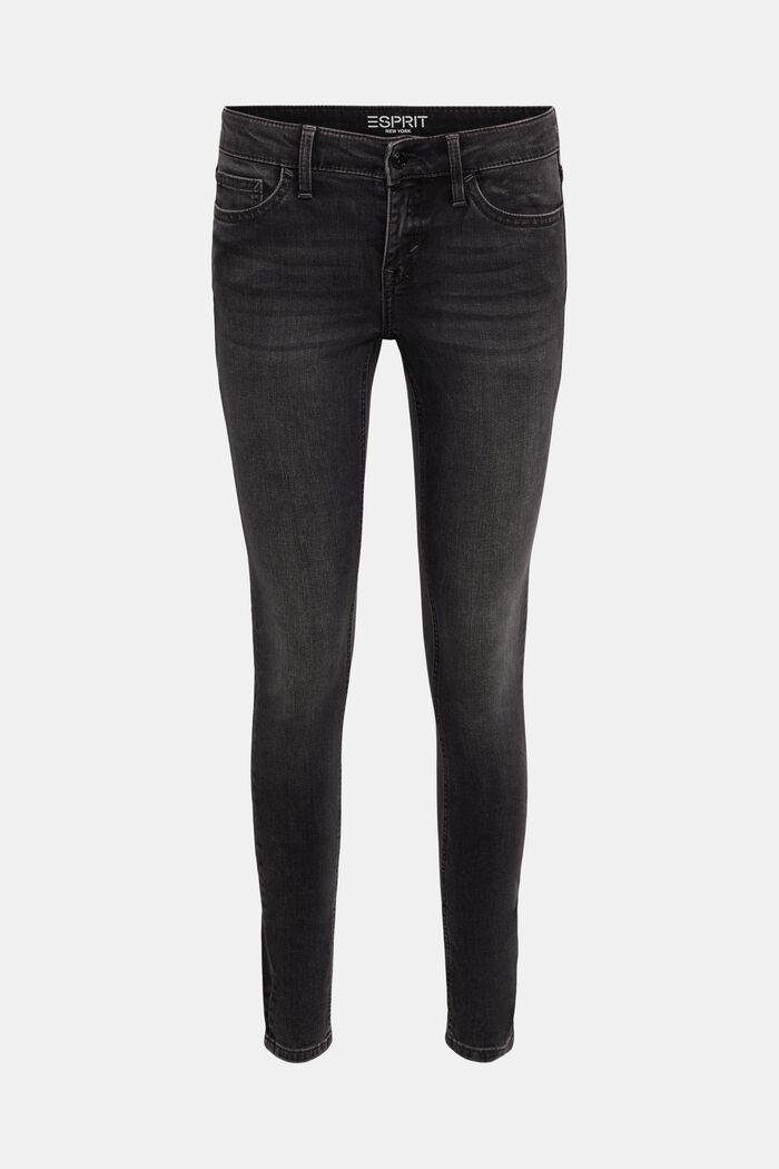 Jeans low rise skinny fit, BLACK DARK WASHED, detail image number 6