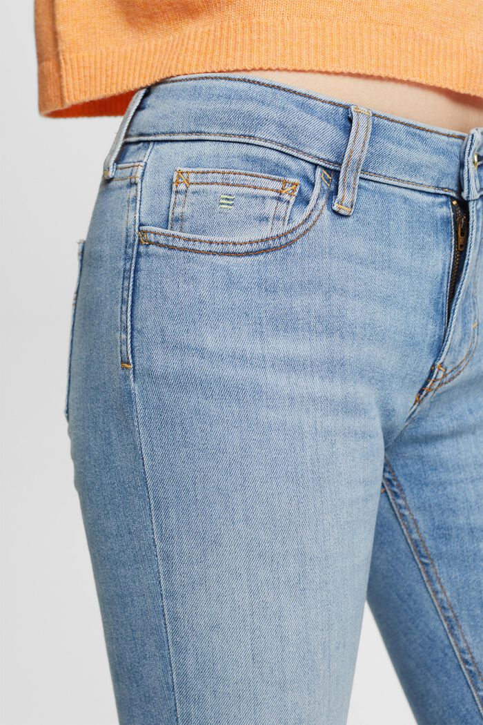 Jeans mid-rise skinny, BLUE LIGHT WASHED, detail image number 4