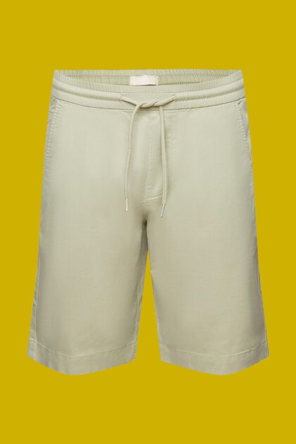 Pantalones cortos en sarga de algodón