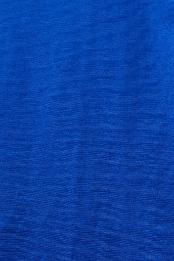 Camiseta de punto de algodón ecológico, BRIGHT BLUE, detail image number 4