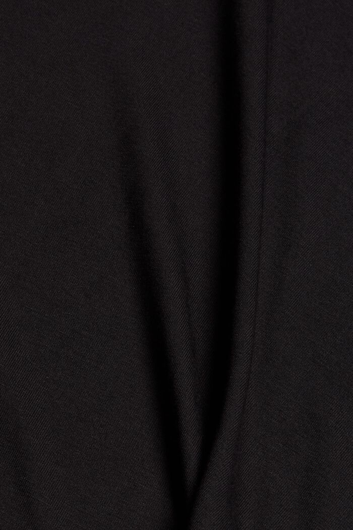 Camiseta de pijama con encaje, LENZING™ ECOVERO™, BLACK, detail image number 4