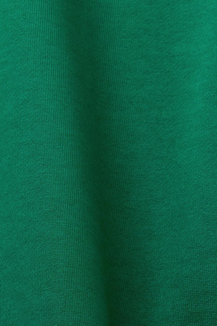 Sudadera de algodón ecológico con logotipo, DARK GREEN, detail image number 4