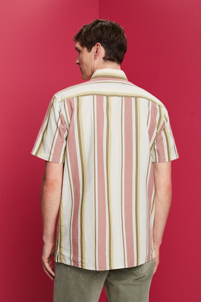 Camisa de manga corta estampada, 100% algodón, DARK OLD PINK, detail image number 3