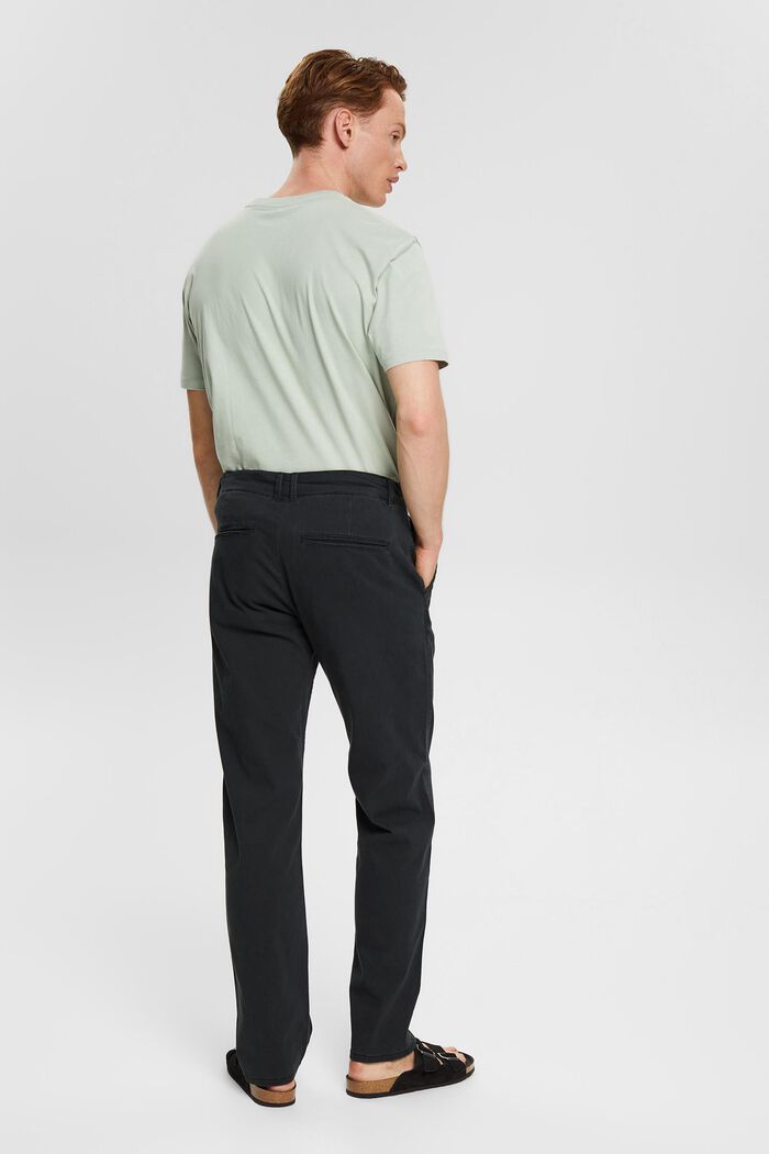 Pantalón chino de algodón, BLACK, detail image number 3