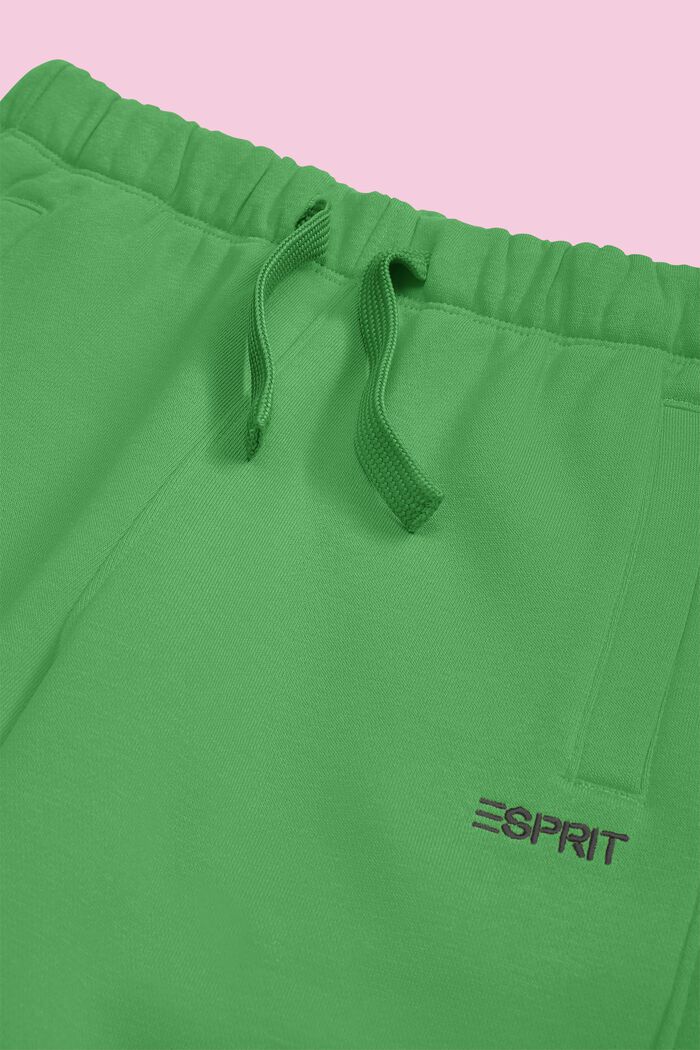Pantalones deportivos en mezcla de algodón con logotipo, GREEN, detail image number 2
