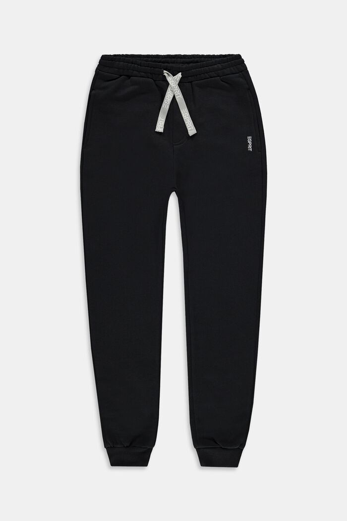 Pantalón deportivo con cordón, BLACK, overview