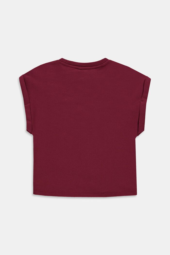 Camiseta con estampado, 100% algodón, DARK RED, detail image number 1
