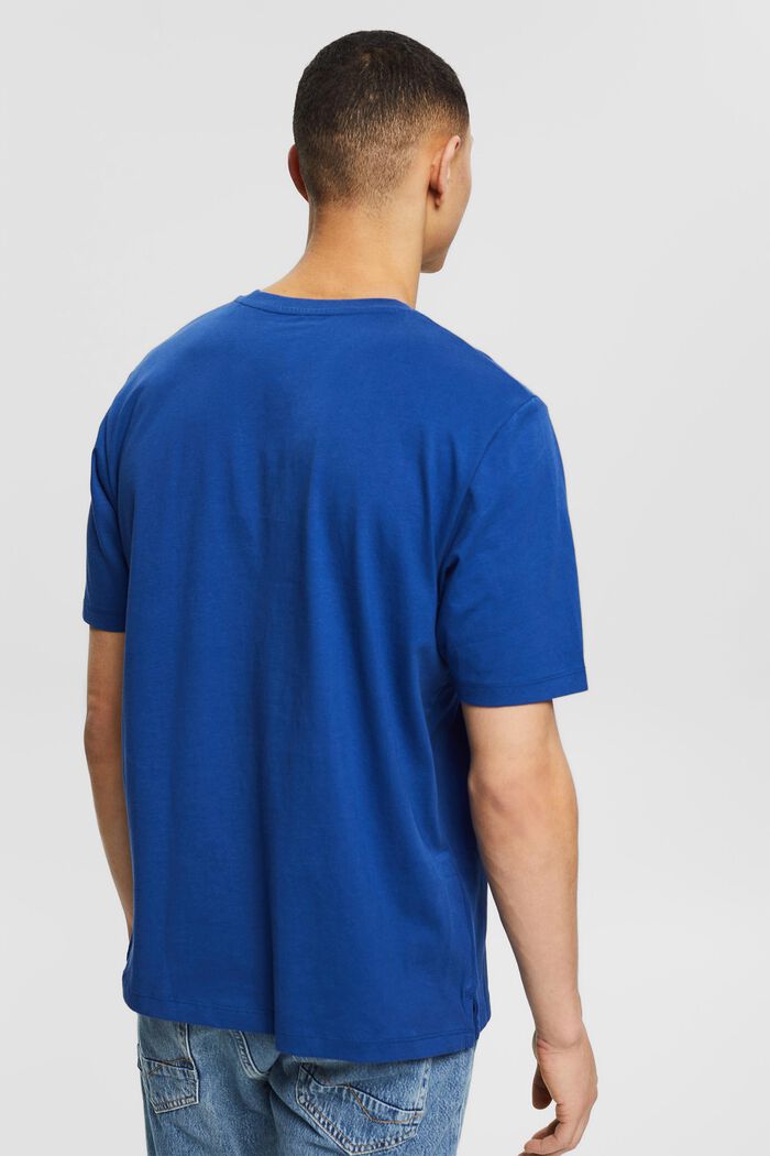 Camiseta de tejido jersey con logotipo bordado, BRIGHT BLUE, detail image number 3