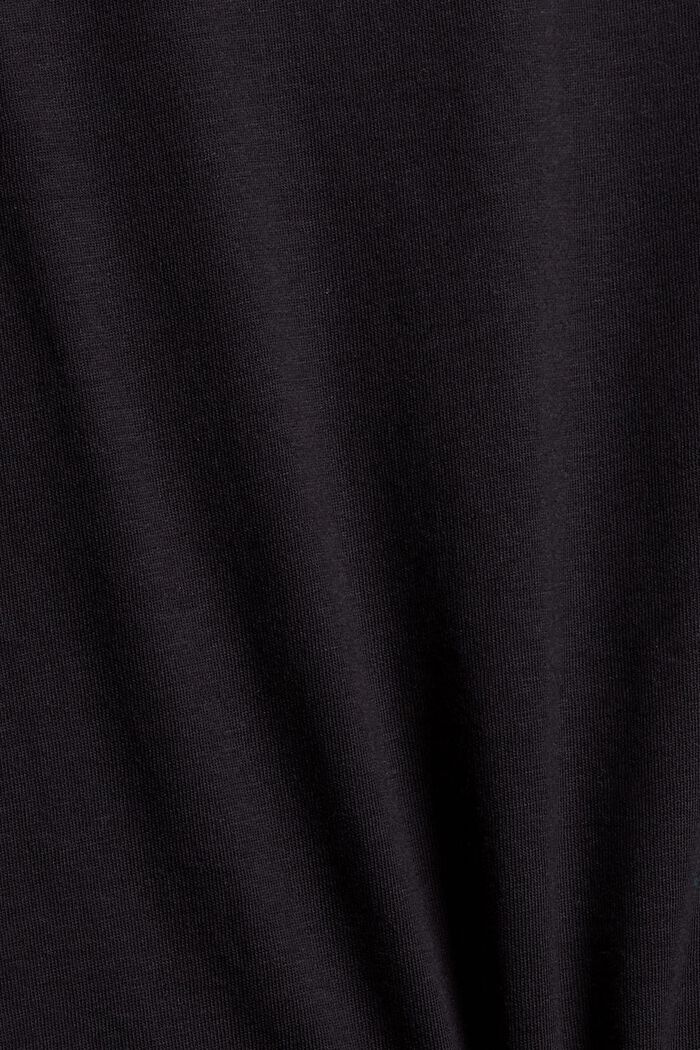 Con TENCEL™: camiseta de manga larga con cadena decorativa, BLACK, detail image number 4