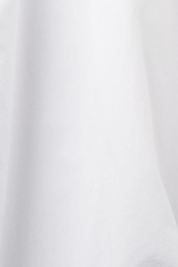 Blusa camisera de popelina, 100% algodón, WHITE, detail image number 5