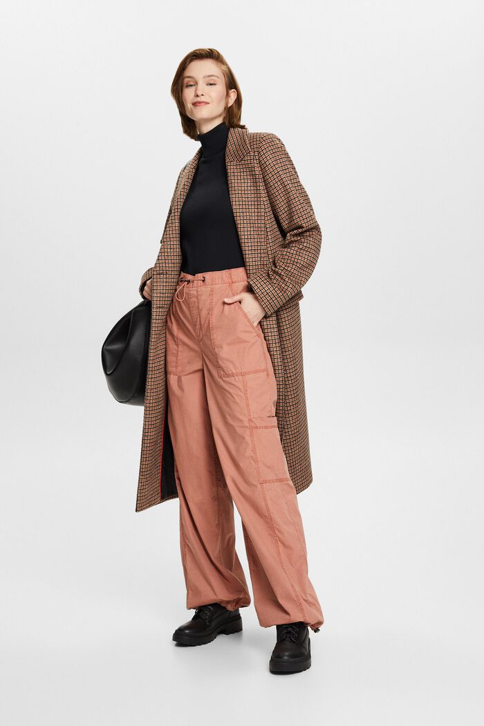 Pantalones estilo cargo, 100 % algodón, TERRACOTTA, detail image number 2