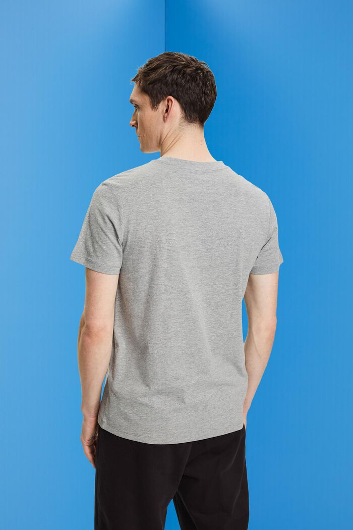 Camiseta entallada con cuello redondo, MEDIUM GREY, detail image number 3
