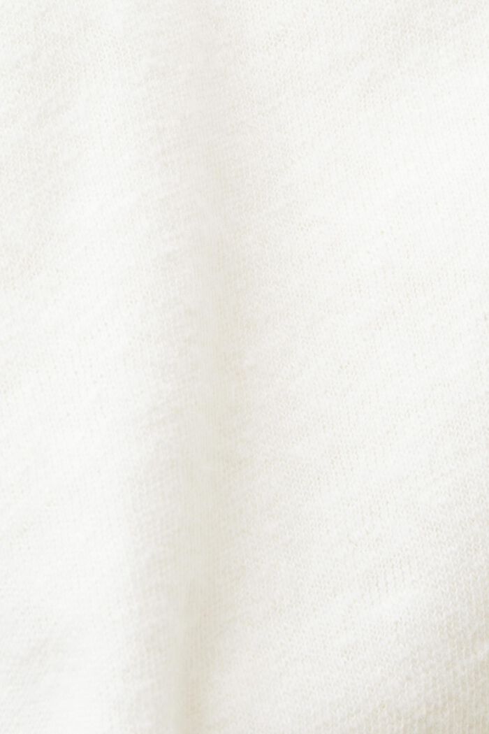 Camiseta con bajos enrollados, mezcla de algodón y lino, ICE, detail image number 5
