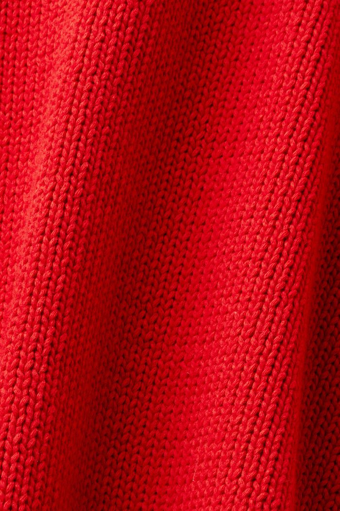 Jersey de punto grueso con logotipo, DARK RED, detail image number 6