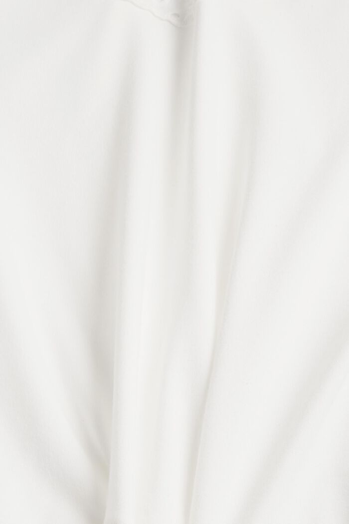 Sudadera de encaje calado, algodón ecológico, OFF WHITE, detail image number 4