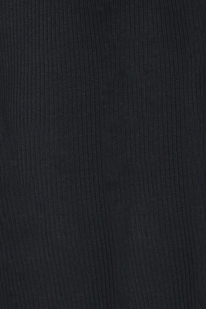 Leggings con faja premamá, algodón ecológico, BLACK, detail image number 3