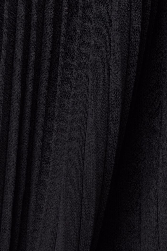 Falda midi plisada, BLACK, detail image number 5