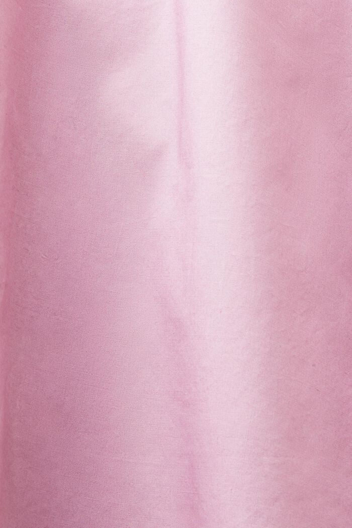 Blusa de popelina con mangas blusón, MAUVE, detail image number 5