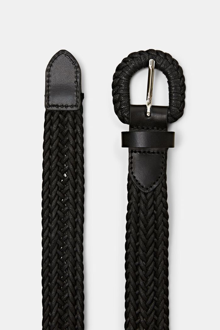 Cinturón trenzado, BLACK, detail image number 1