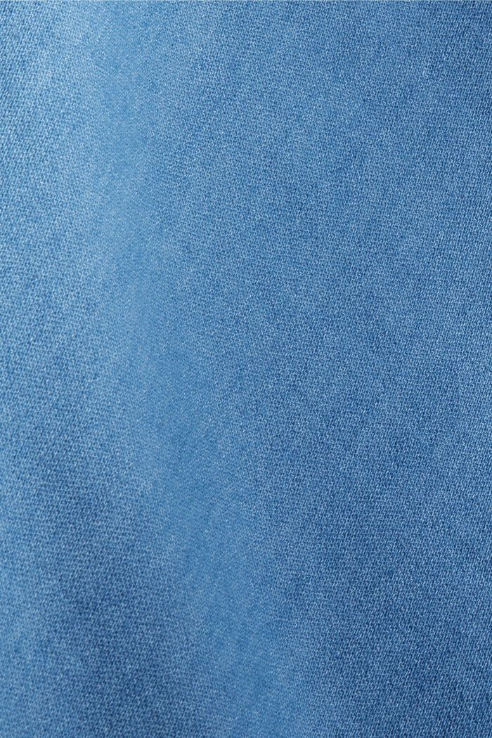 Blusa camisera en 100% algodón con acabado vaquero, BLUE MEDIUM WASHED, detail image number 4