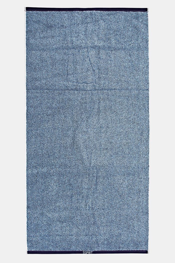 Toalla jaspeada, 100 % algodón, NAVY BLUE, detail image number 2