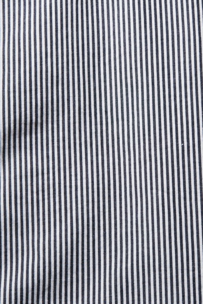 Camisa a rayas en popelina de algodón, NAVY, detail image number 4
