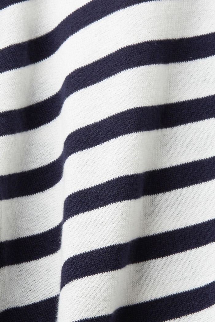 Jersey de punto con cuello en pico, OFF WHITE, detail image number 6
