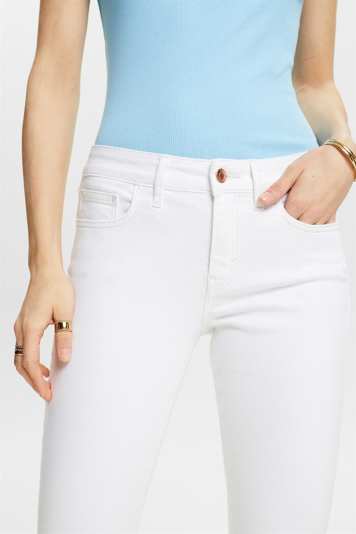 Jeans Mid Capri, WHITE, detail image number 2