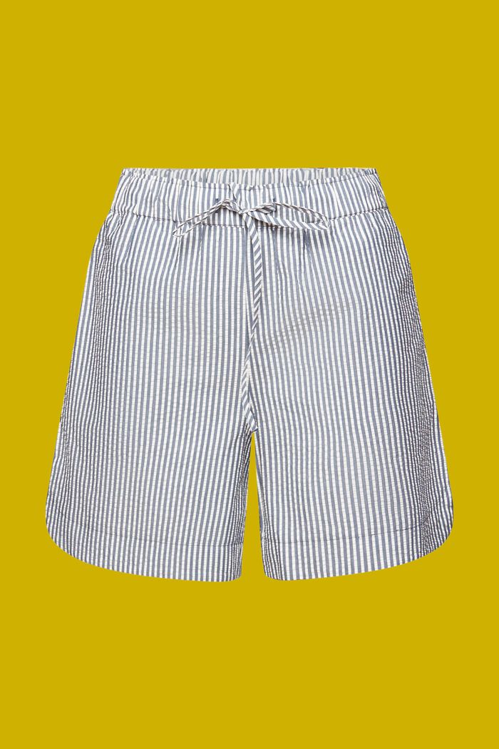 Shorts de sirsaca a rayas, 100% algodón, NAVY, detail image number 7
