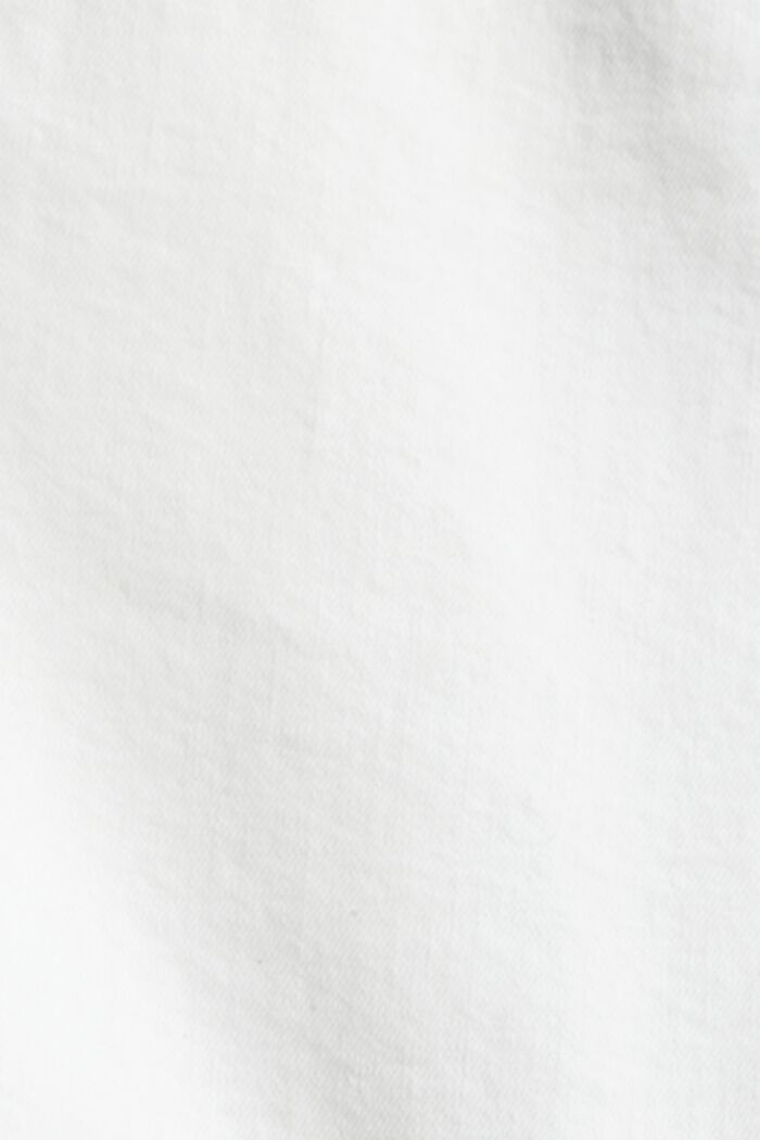 Shorts vaqueros de cintura alta, WHITE, detail image number 4