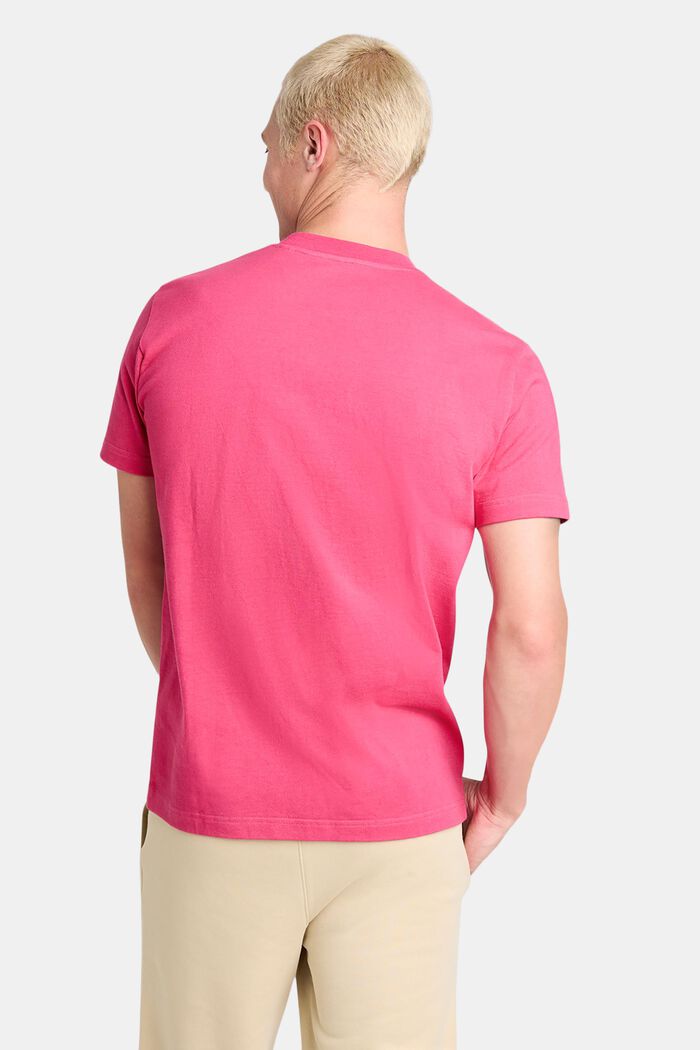 Camiseta unisex en jersey de algodón con logotipo, PINK FUCHSIA, detail image number 3