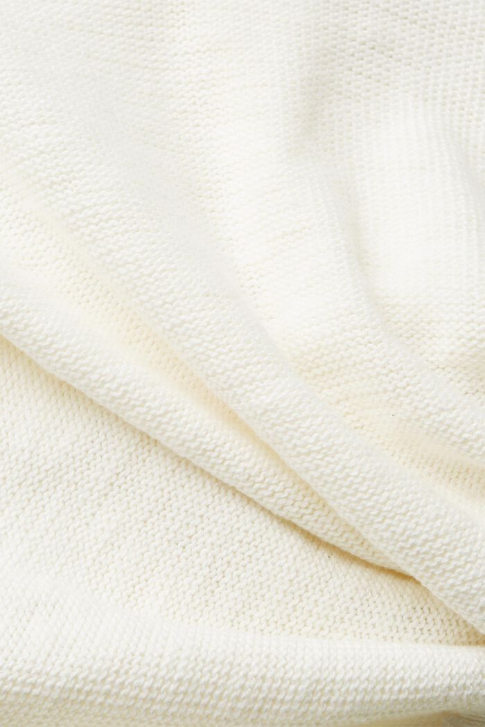 Cárdigan de punto en algodón, OFF WHITE, detail image number 5