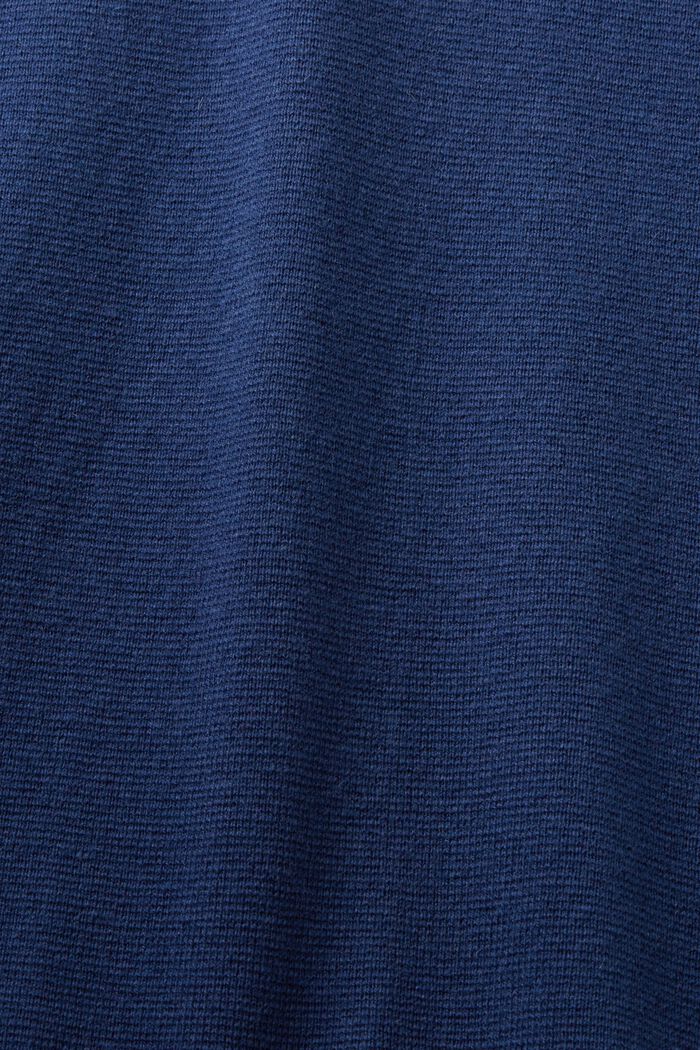 Jersey básico de cuello pico, mezcla de lana, INK, detail image number 4