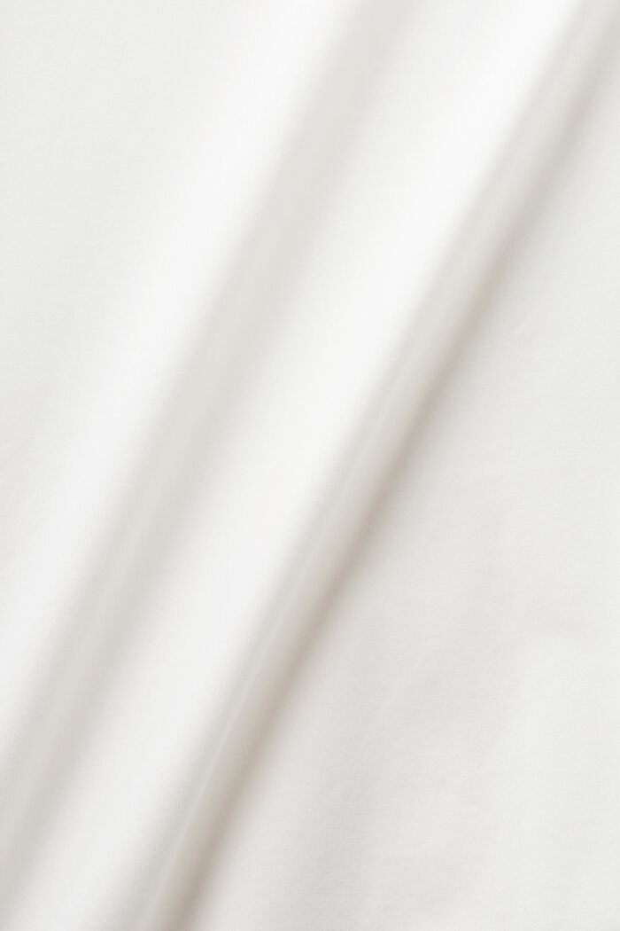 Camiseta de algodón pima con cuello redondo, OFF WHITE, detail image number 5