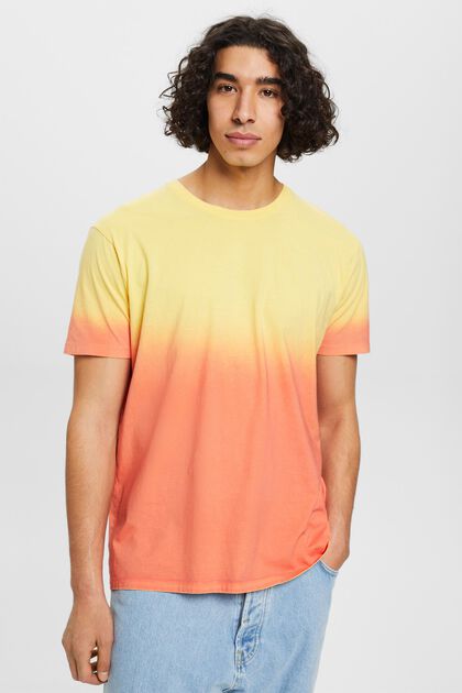 Camiseta bicolor teñida
