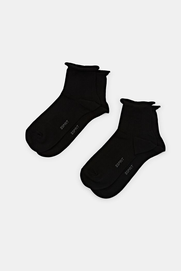 Pack de 2 pares de calcetines de punto, BLACK, detail image number 0