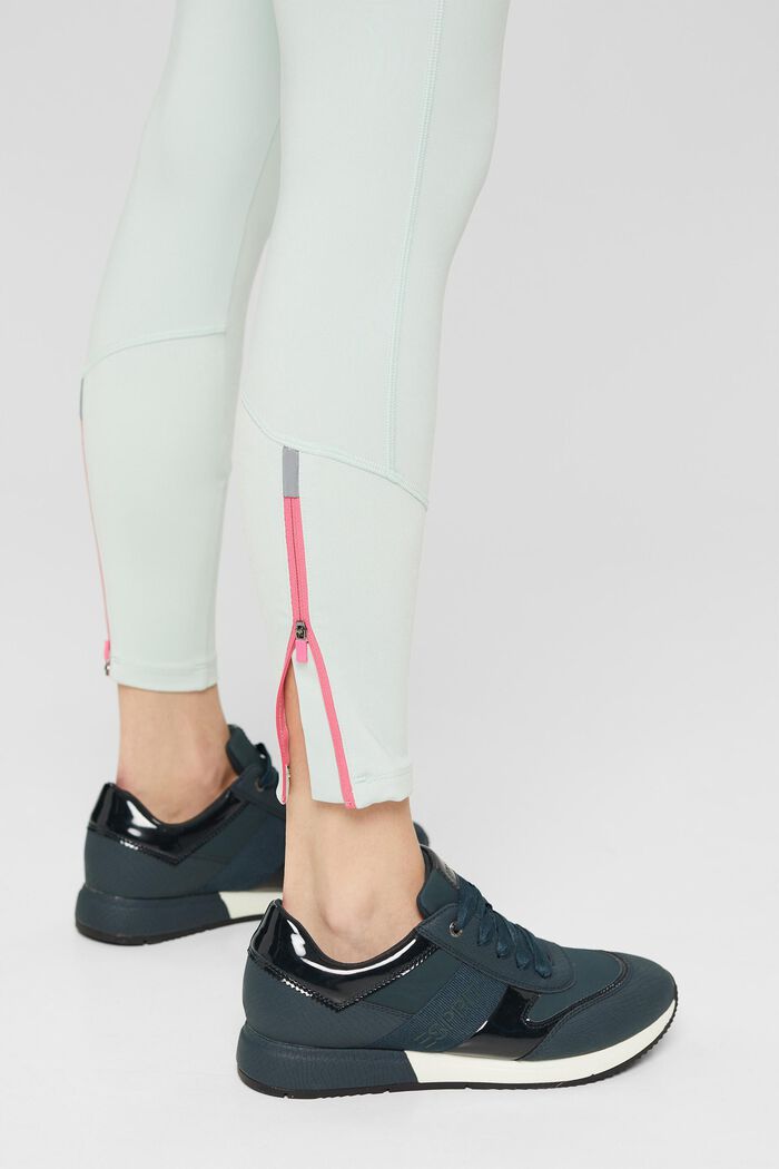 Reciclados: leggings elásticos con tecnología E-DRY, PASTEL GREEN, detail image number 5