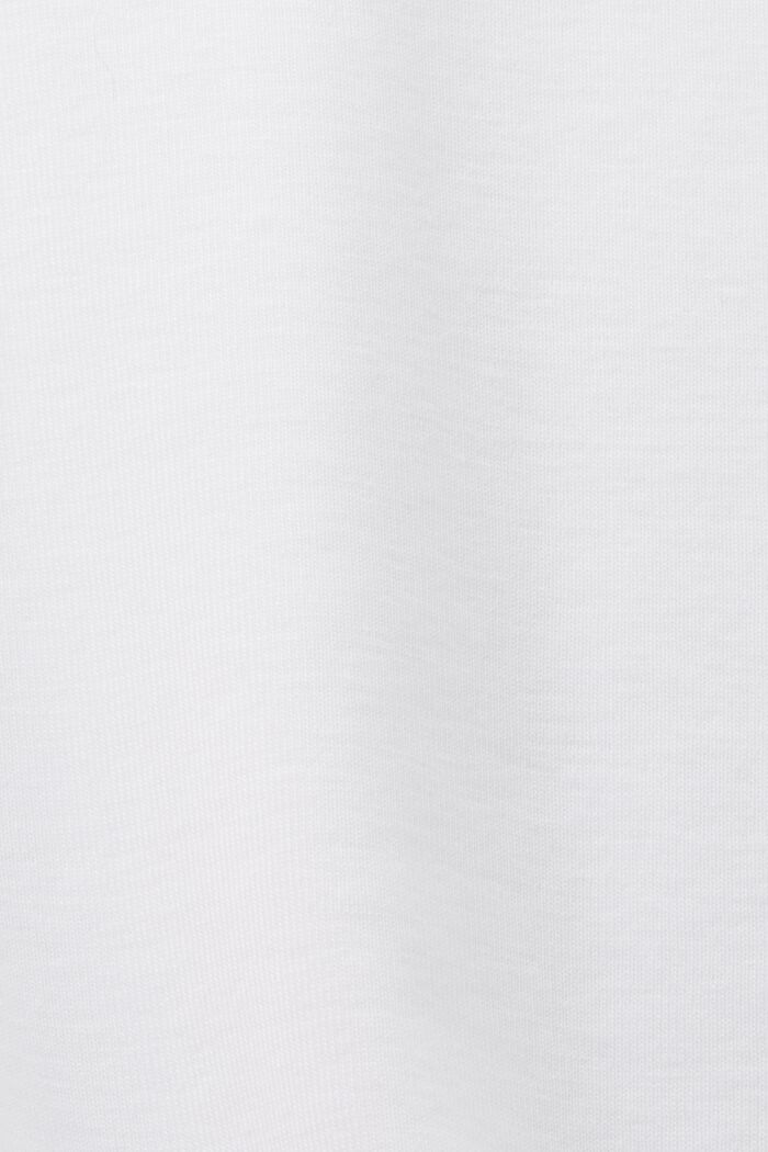 Top de tejido jersey de algodón ecológico, WHITE, detail image number 5
