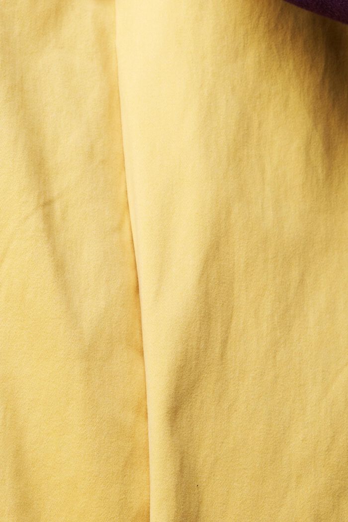 Pantalón chino de algodón, YELLOW, detail image number 4