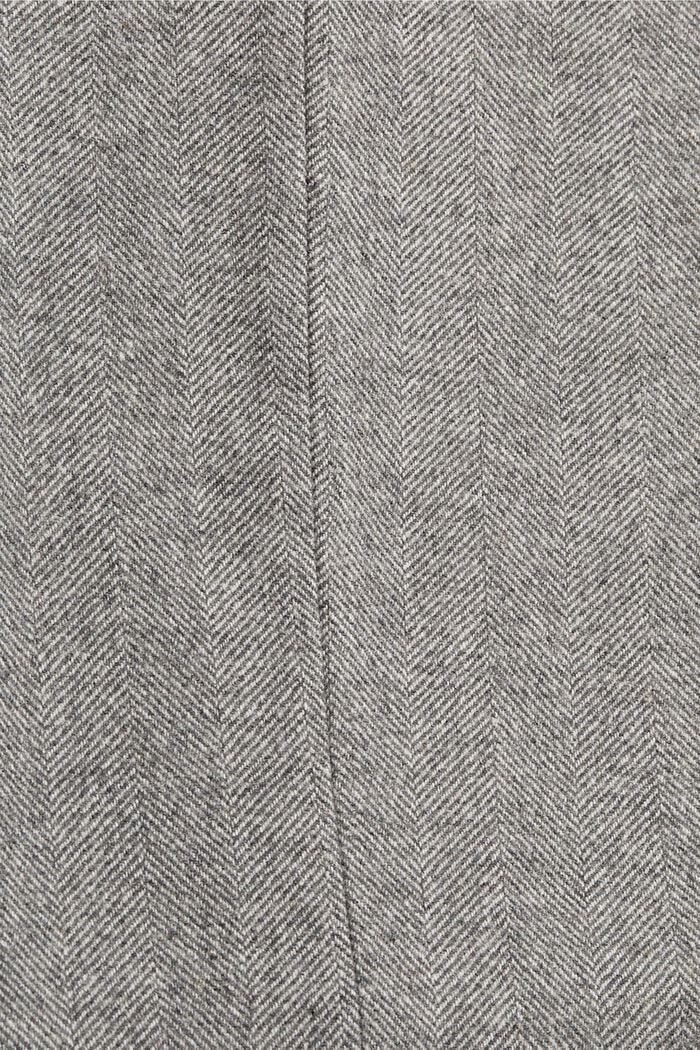 Con lana: pantalón con diseño de espiga, ANTHRACITE, detail image number 4