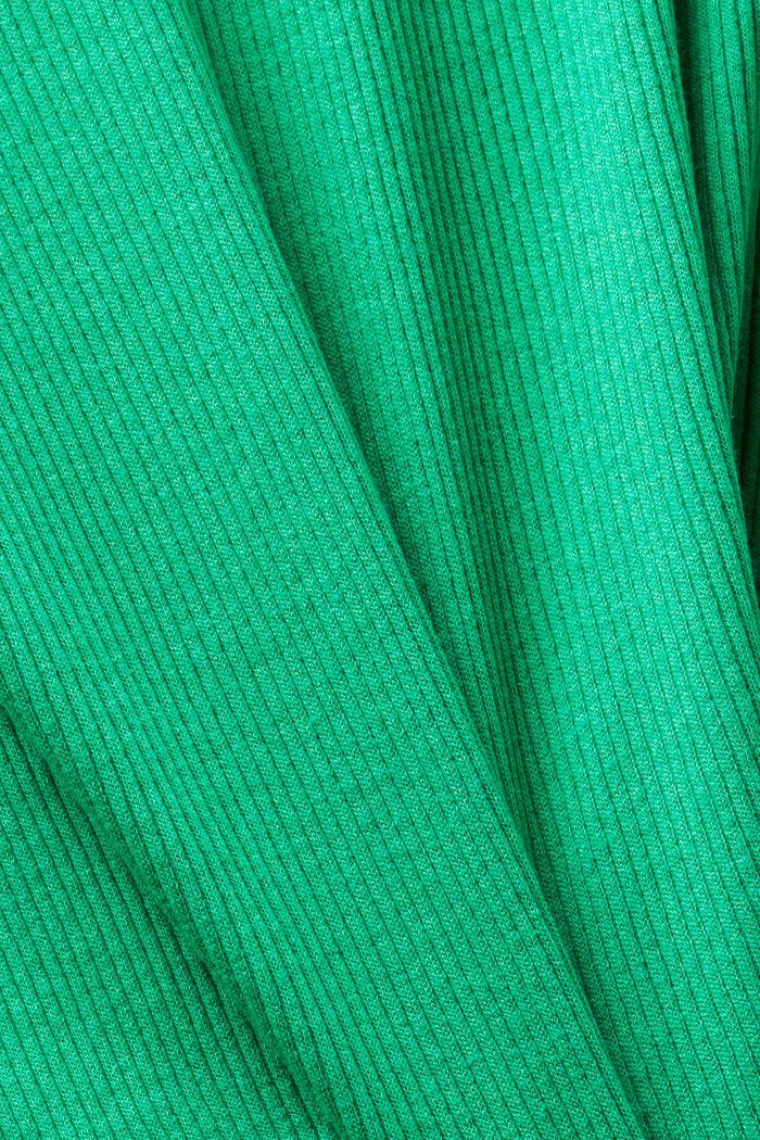 Camiseta de manga larga de punto acanalado, GREEN, detail image number 5