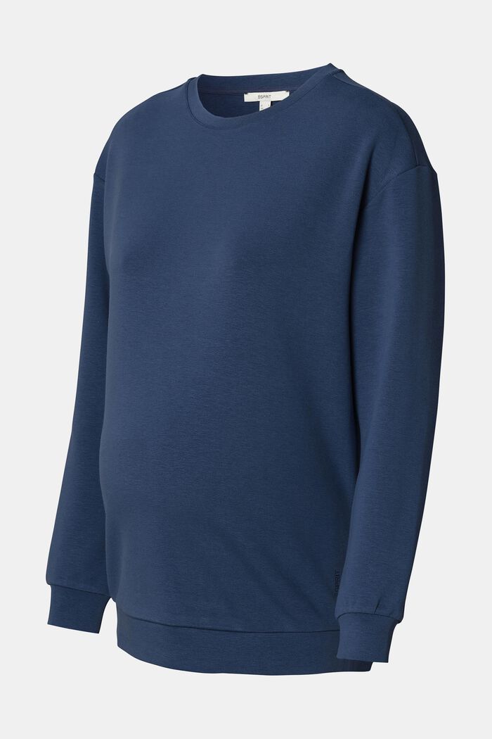Sudadera de tejido jersey elástico, DARK BLUE, detail image number 4