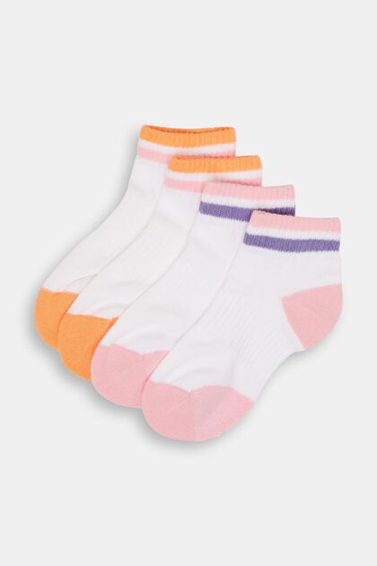 Pack de 2 pares de calcetines deportivos con detalles de colores