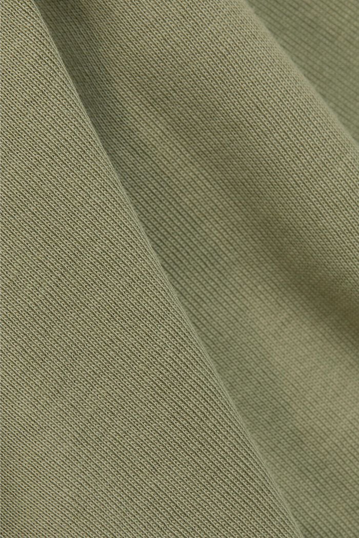 Vestido de jersey en algodón ecológico, KHAKI GREEN, detail image number 4