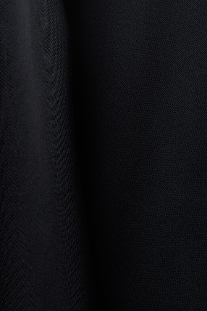 Blusa de satén con mangas cortas, BLACK, detail image number 6