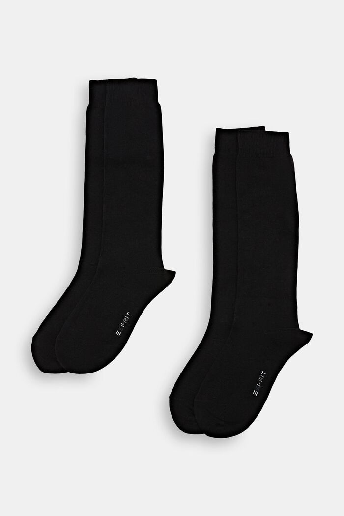 Pack de 2 pares de calcetines de punto grueso, BLACK, detail image number 0