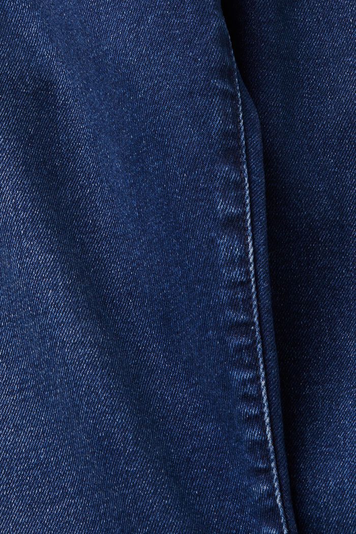 Jeans mid rise slim fit, BLUE DARK WASHED, detail image number 6