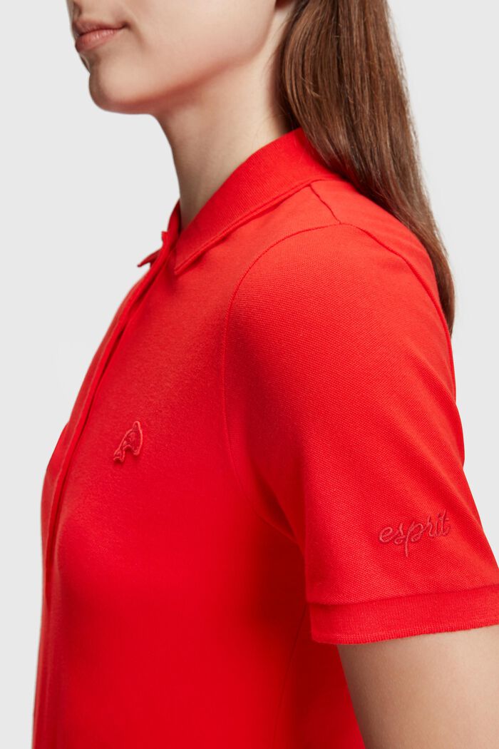 Vestido tipo polo Dolphin Tennis Club Classic, RED, detail image number 3