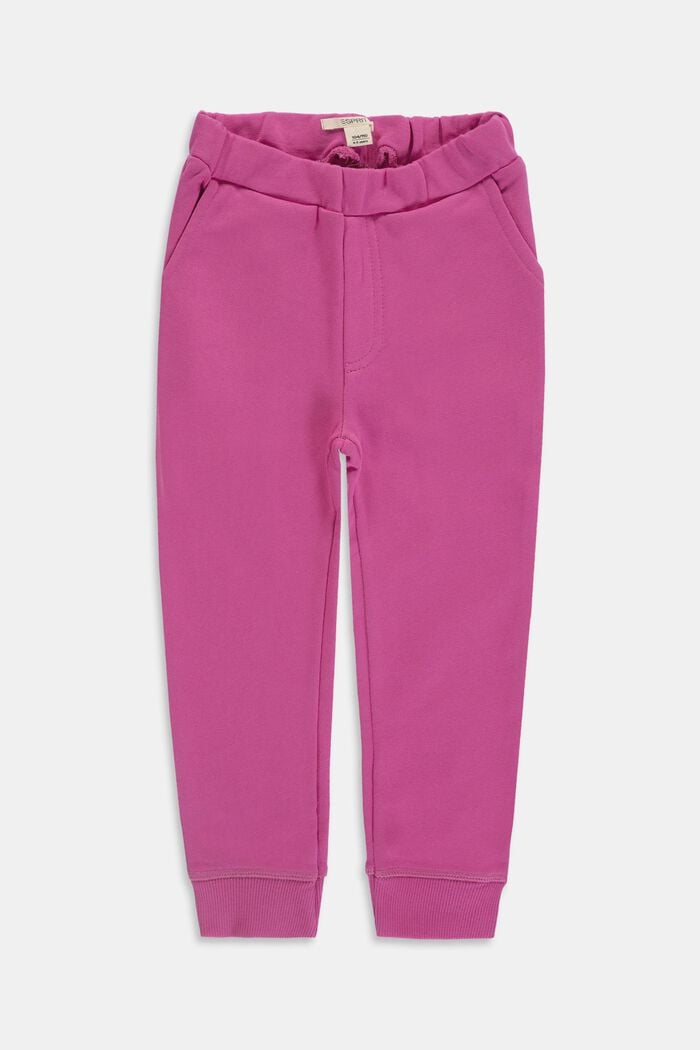Pantalón de felpa básico en 100 % algodón, PINK, detail image number 0